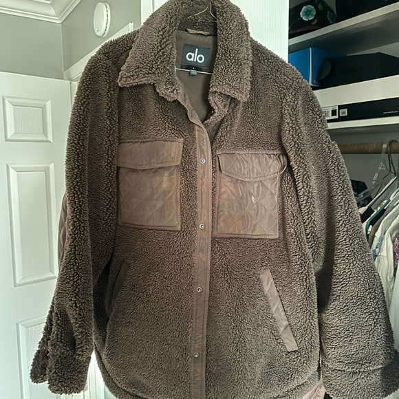 ALO Yoga Jackets & Blazers - Alo Brown Sherpa shacket/Jacket